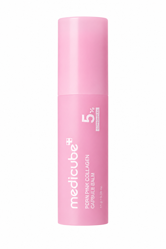 Medicube PDRN Pink Collagen Capsule Balm bálsamo facial de colágeno rosa en barra